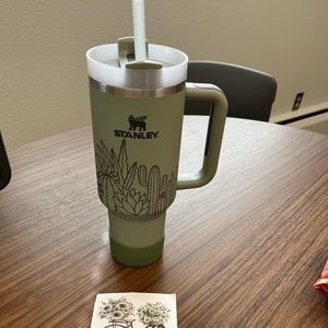 Custom 40oz Stanley Bay Leaf Soft Matte